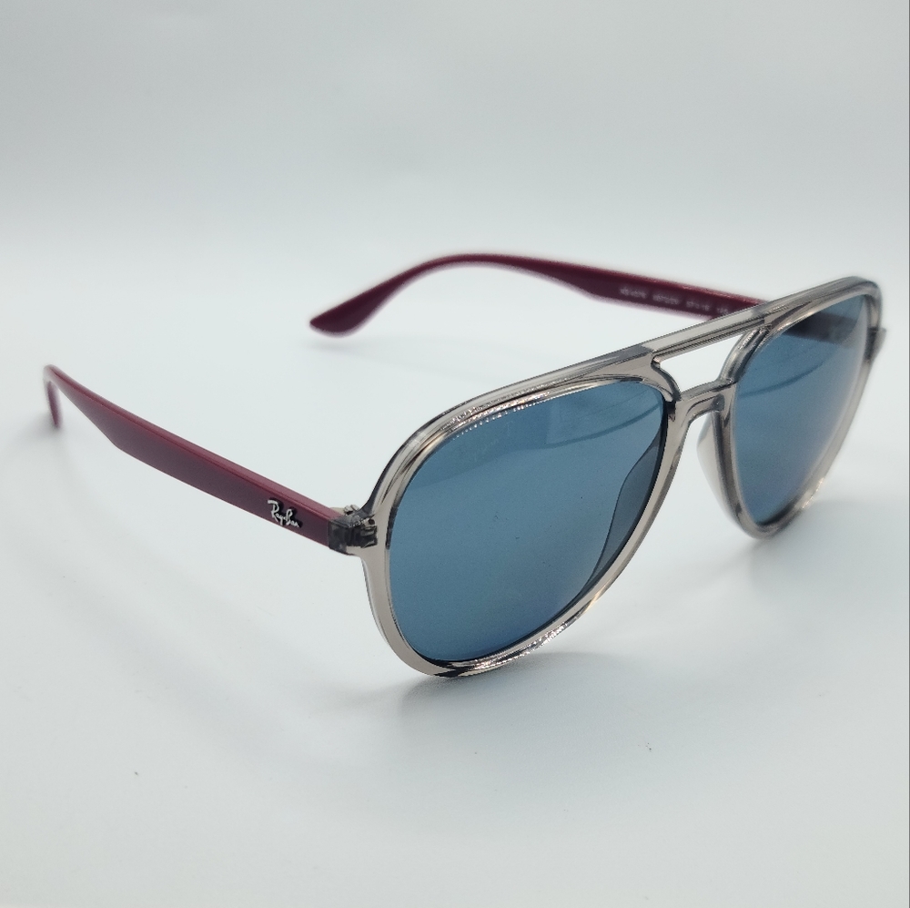 RAY-BAN RB 4376 6572/2V GRAY AUTHENTIC POLARIZED SUNGLASSES 57-16 145 NO CASE